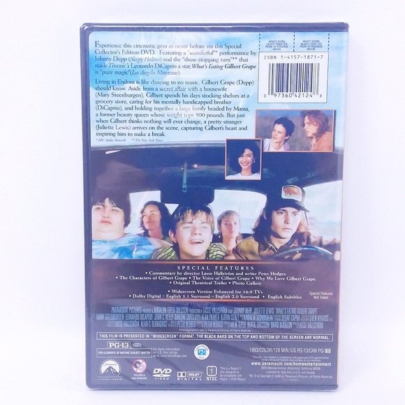 ✨4/$35✨ What's Eating Gilbert Grape: Special Collector's Ed. DVD - Picture 2 of 4